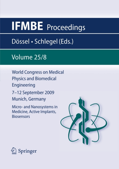 Cover image for book World Congress on Medical Physics and Biomedical Engineering September 7 - 12, 2009 Munich, Germany