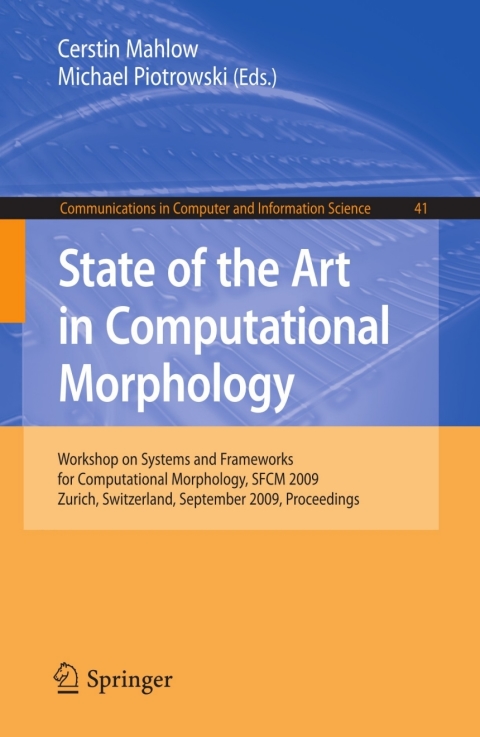 Cover image for book State of the Art in Computational Morphology