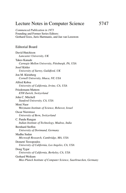 Cover image for book Cryptographic Hardware and Embedded Systems - CHES 2009