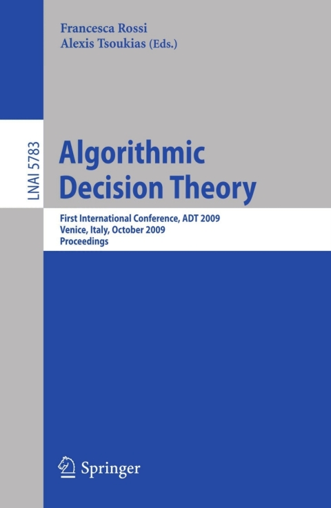 Cover image for book Algorithmic Decision Theory