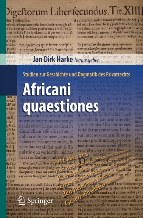 Cover image for book Africani quaestiones
