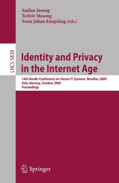 Cover image for book Identity and Privacy in the Internet Age