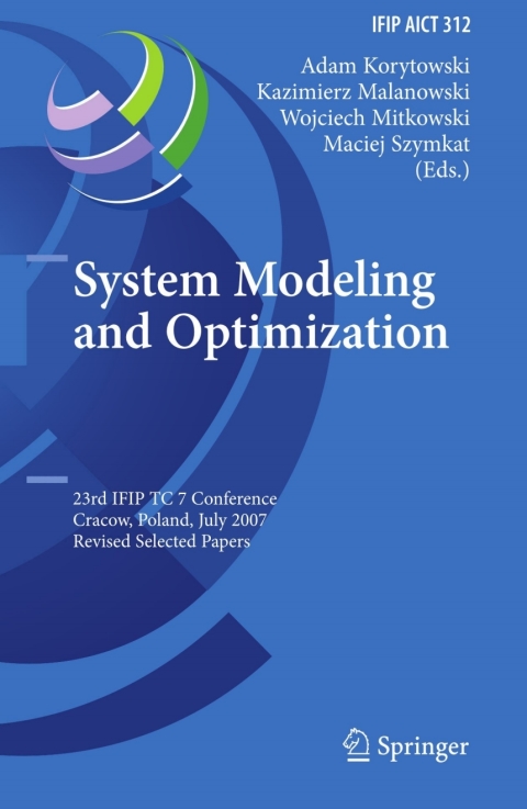 Cover image for book System Modeling and Optimization