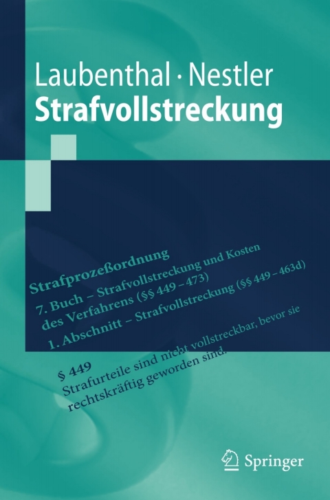Cover image for book Strafvollstreckung