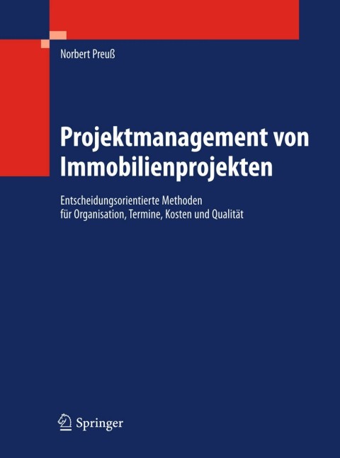 Cover image for book Projektmanagement von Immobilienprojekten