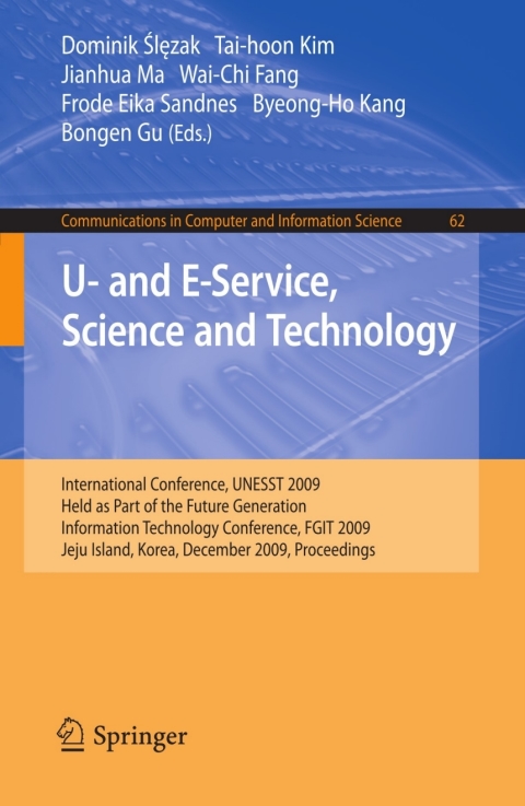 Cover image for book U- and E-Service, Science and Technology
