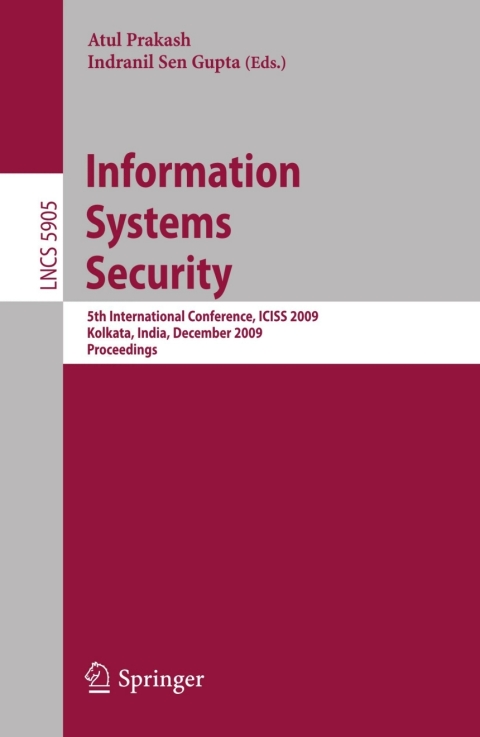 Cover image for book Information Systems Security