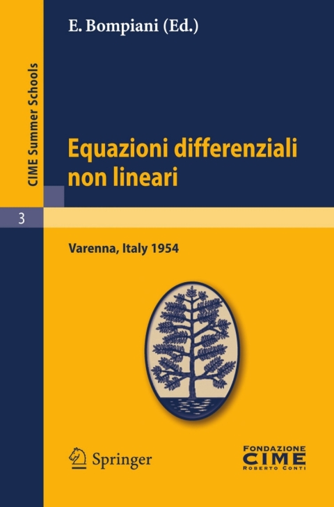 Cover image for book Equazioni differenziali non lineari