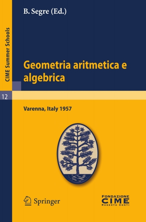 Cover image for book Geometria aritmetica e algebrica