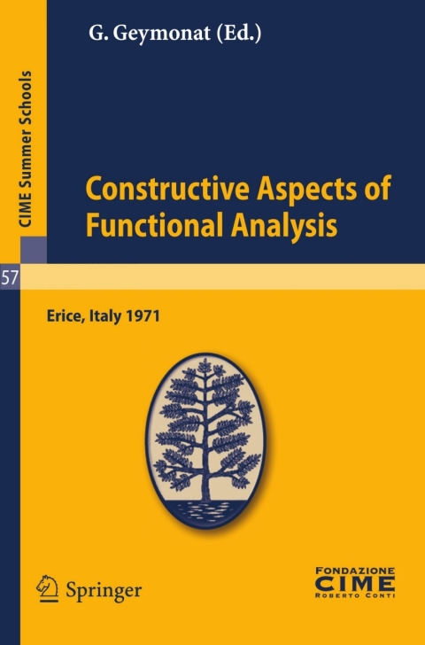 Cover image for book Constructive Aspects of Functional Analysis
