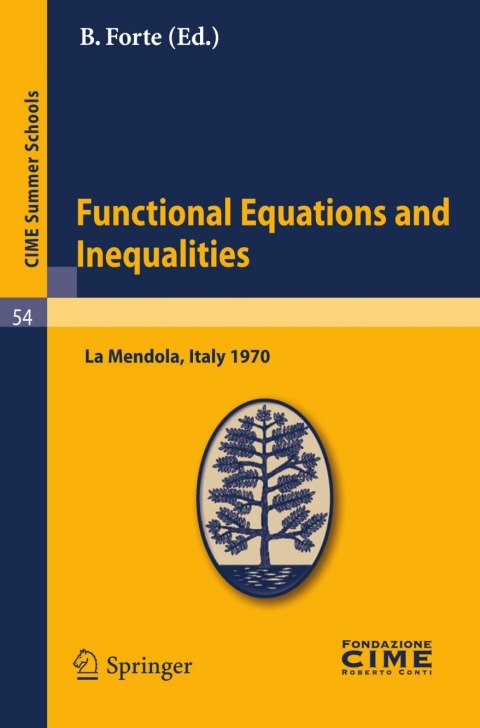 Cover image for book Functional Equations and Inequalities