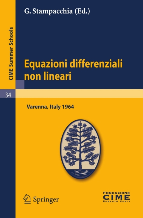 Cover image for book Equazioni differenziali non lineari