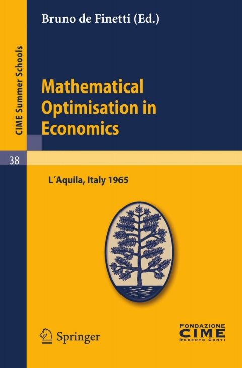 Cover image for book Mathematical Optimisation in Economics