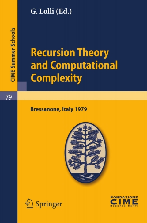 Cover image for book Recursion Theory and Computational Complexity
