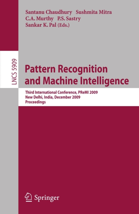 Cover image for book Pattern Recognition and Machine Intelligence