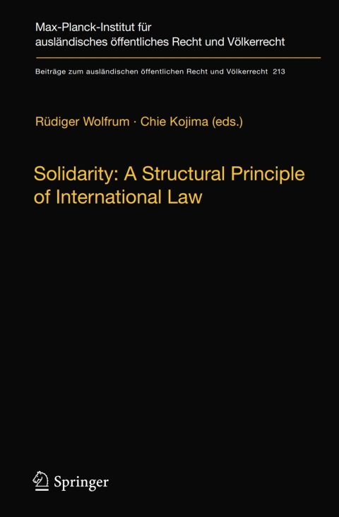 Cover image for book Solidarity: A Structural Principle of International Law