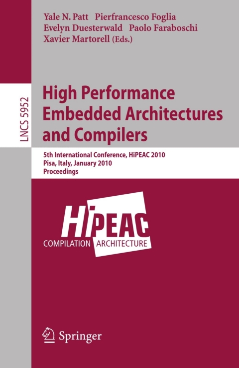 Cover image for book High Performance Embedded Architectures and Compilers