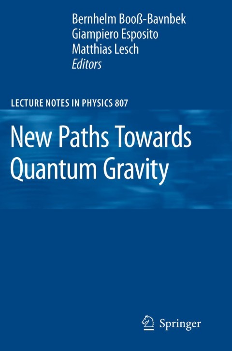 Cover image for book New Paths Towards Quantum Gravity