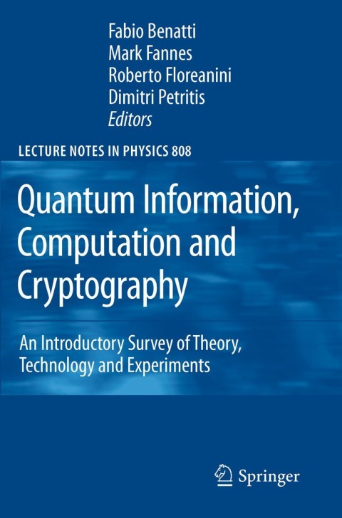 Cover image for book Quantum Information, Computation and Cryptography