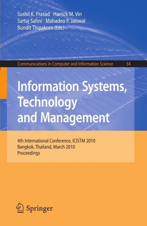 Cover image for book Information Systems, Technology and Management