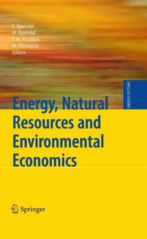 Cover image for book Energy, Natural Resources and Environmental Economics