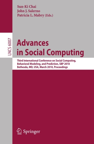 Advances in Social Computing