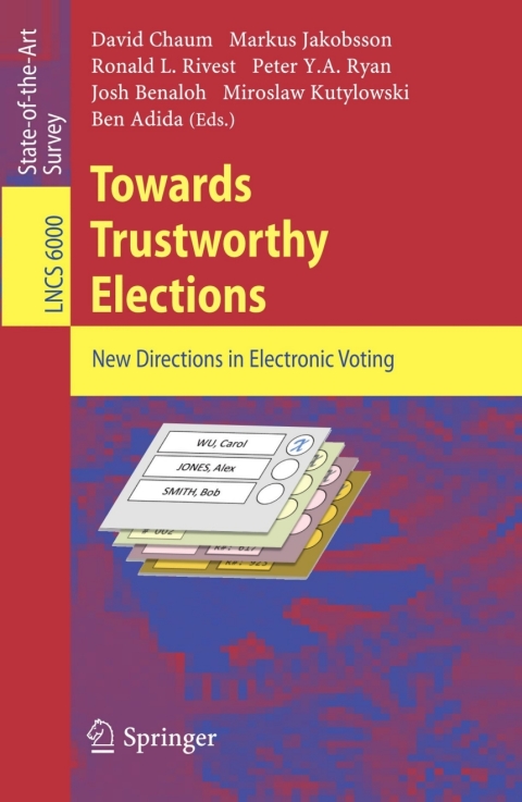 Cover image for book Towards Trustworthy Elections