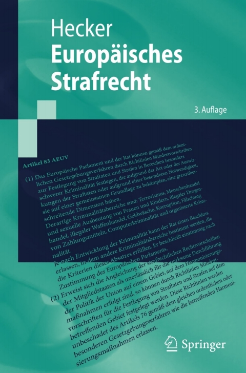 Cover image for book Europäisches Strafrecht