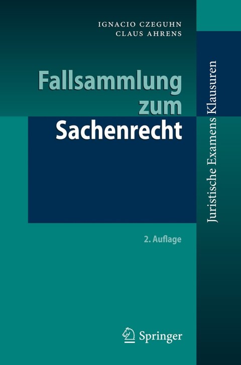 Cover image for book Fallsammlung zum Sachenrecht