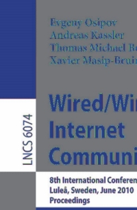 Cover image: Wired/Wireless Internet Communications 1st edition 9783642133145