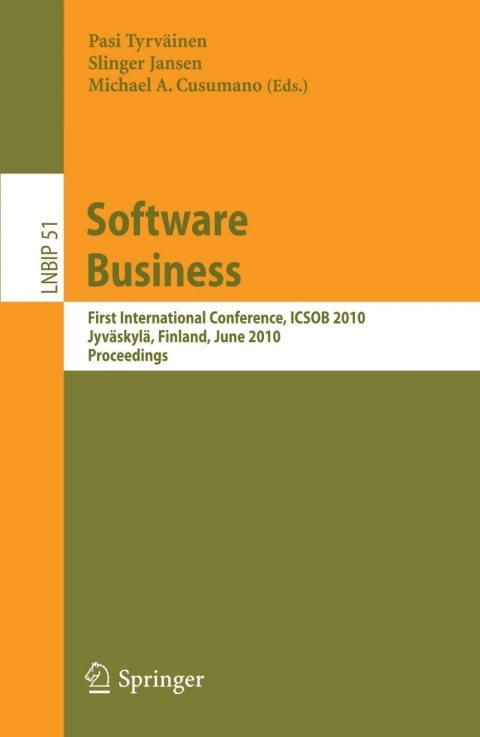 Cover image for book Software Business
