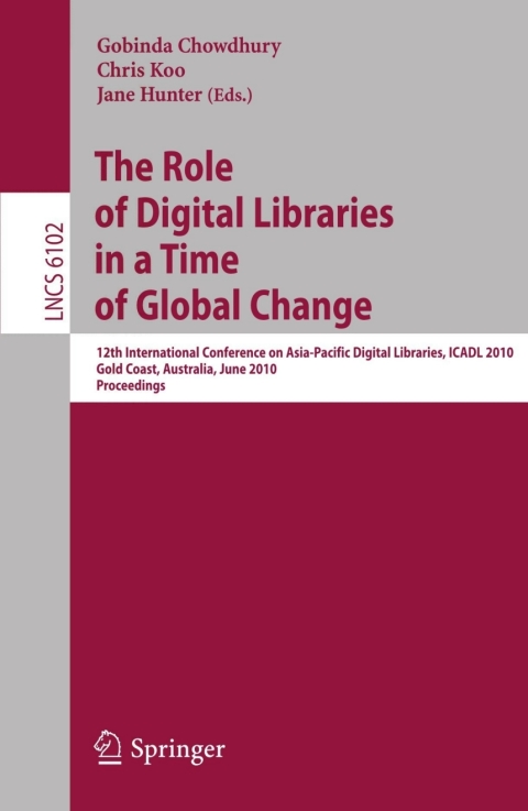 Cover image for book The Role of Digital Libraries in a Time of Global Change