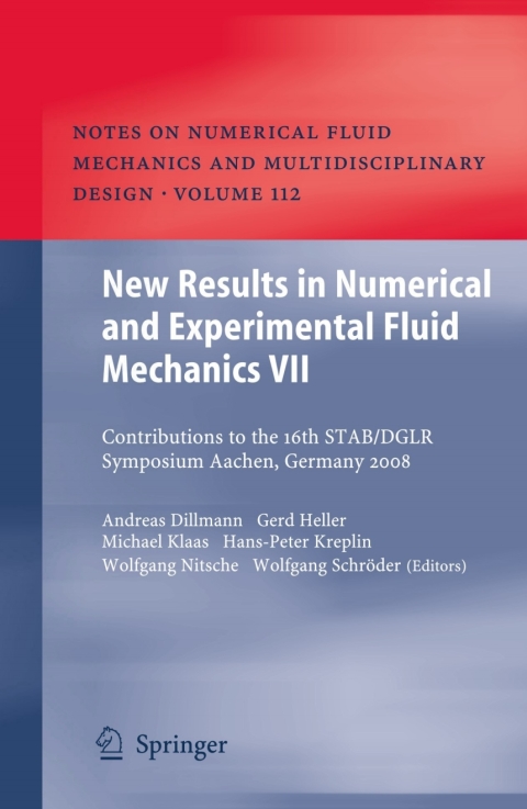 Cover image for book New Results in Numerical and Experimental Fluid Mechanics VII