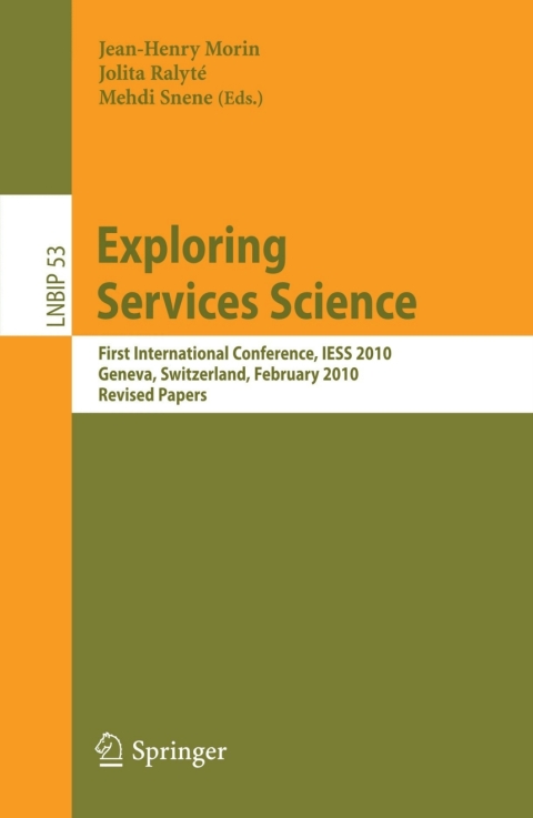 Cover image for book Exploring Services Science