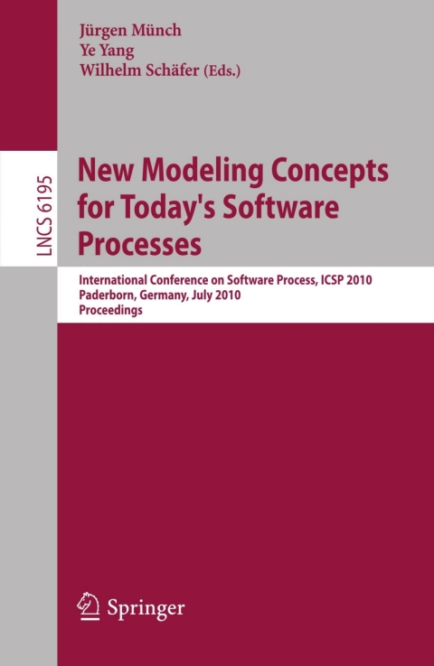 Cover image for book New Modeling Concepts for Today's Software Processes