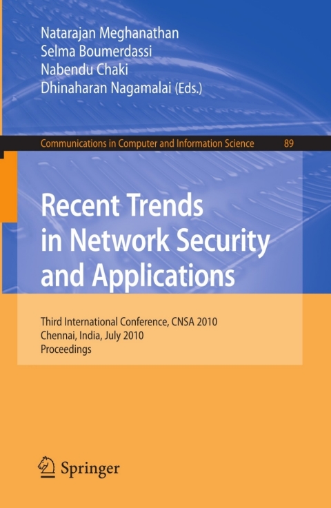 Cover image for book Recent Trends in Network Security and Applications