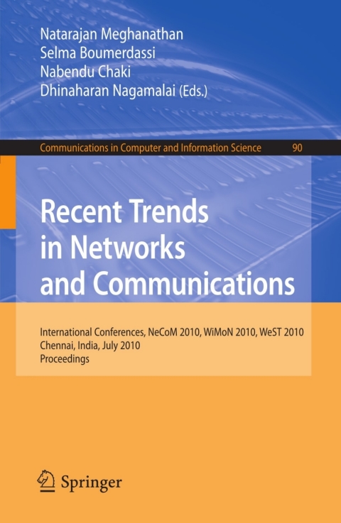 Cover image for book Recent Trends in Networks and Communications
