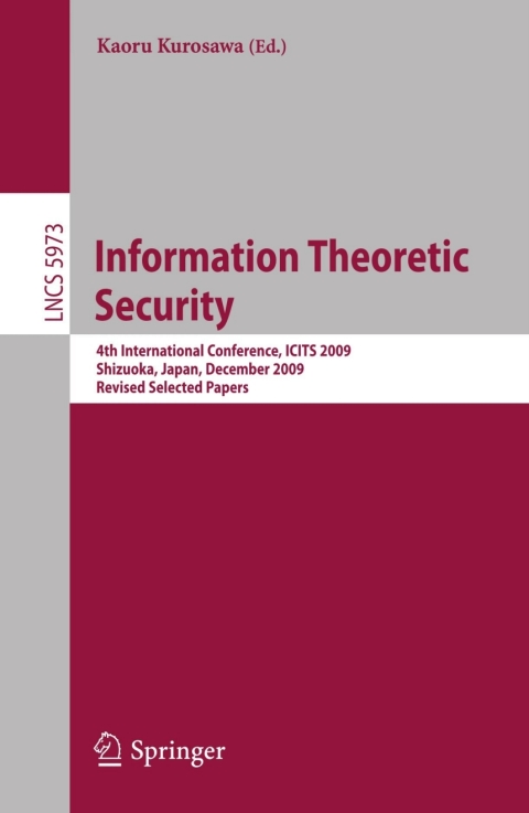 Cover image for book Information Theoretic Security