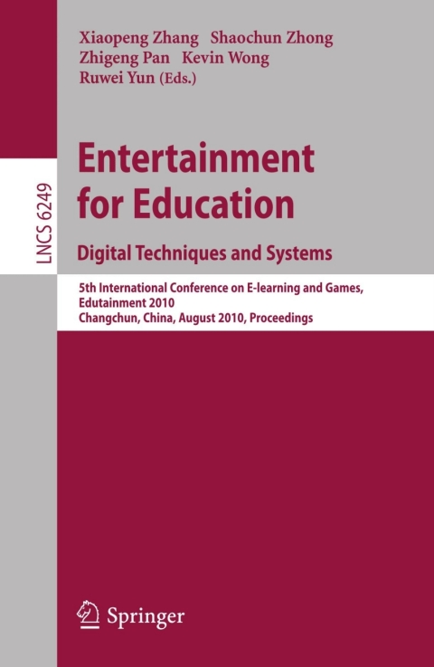 Cover image for book Entertainment for Education. Digital Techniques and Systems