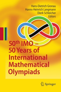 Cover image: 50th IMO - 50 Years of International Mathematical Olympiads 1st edition 9783642145643