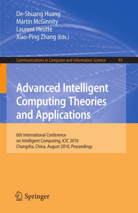 Cover image for book Advanced Intelligent Computing. Theories and Applications