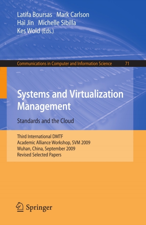 Cover image for book Systems and Virtualization Management: Standards and the Cloud