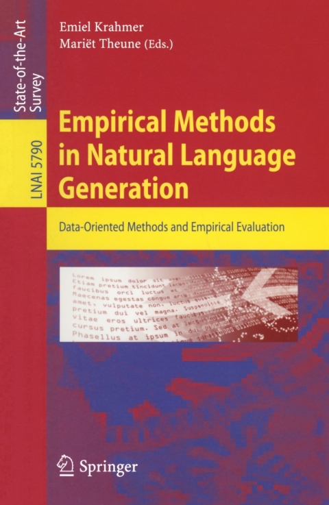 Cover image for book Empirical Methods in Natural Language Generation