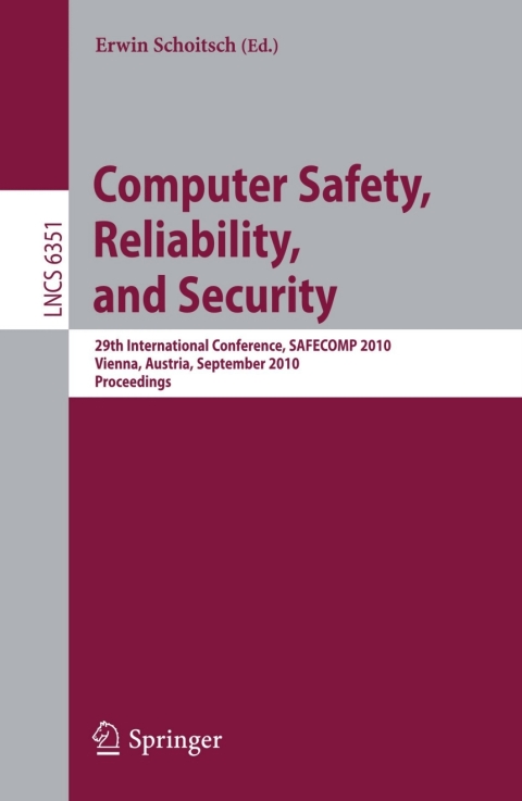 Cover image for book Computer Safety, Reliability, and Security