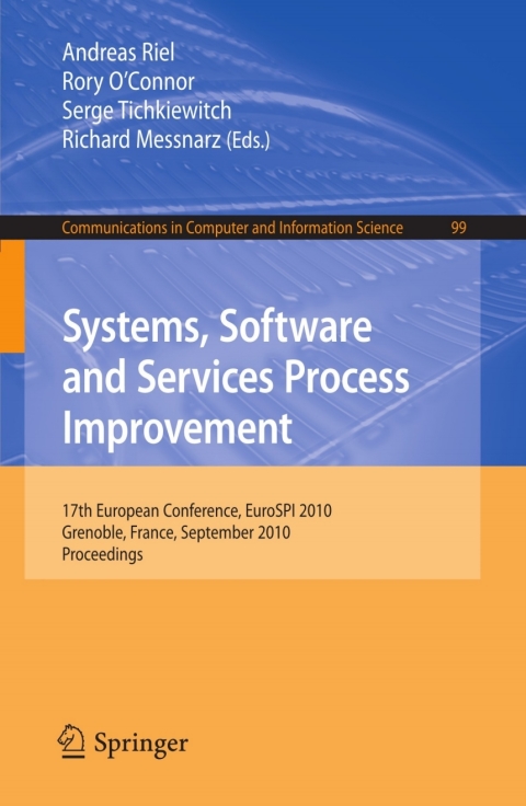 Cover image for book Systems, Software and Services Process Improvement