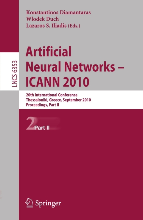 Cover image for book Artificial Neural Networks - ICANN 2010