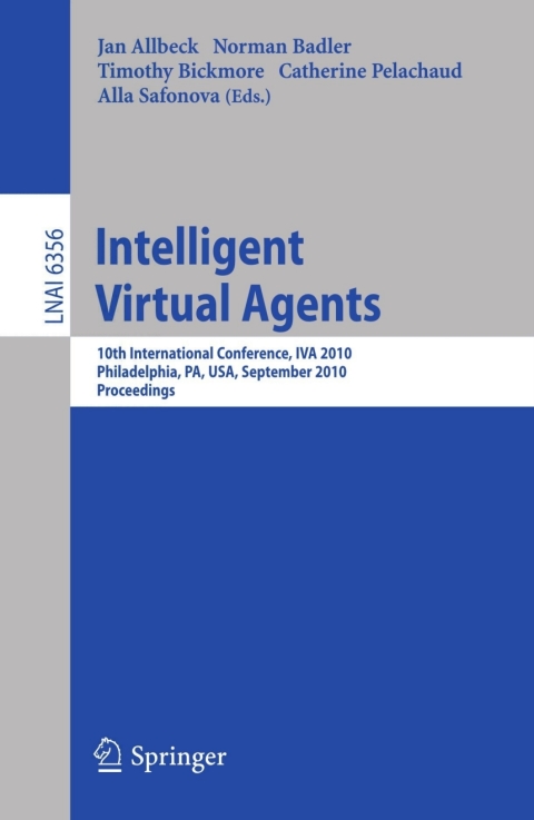 Cover image for book Intelligent Virtual Agents