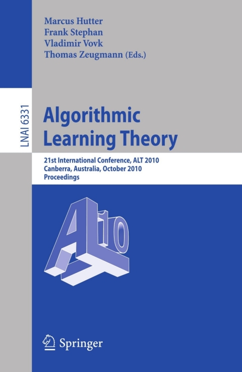Algorithmic Learning Theory 
