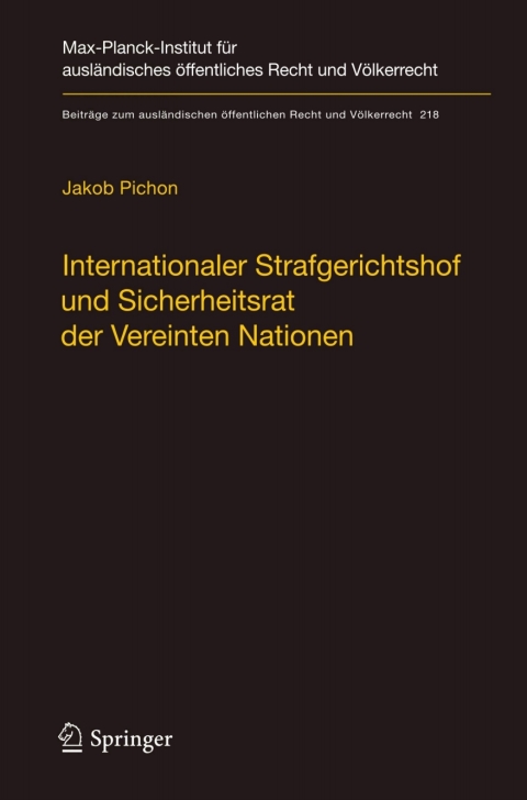 Cover image for book Internationaler Strafgerichtshof und Sicherheitsrat der Vereinten Nationen