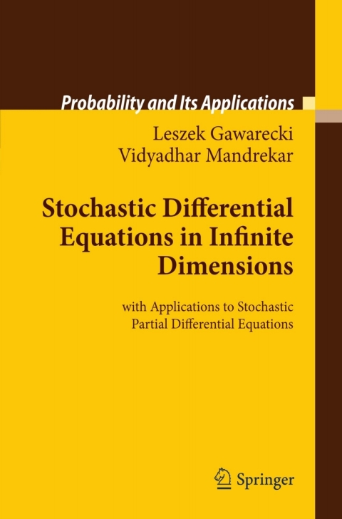 Cover image for book Stochastic Differential Equations in Infinite Dimensions